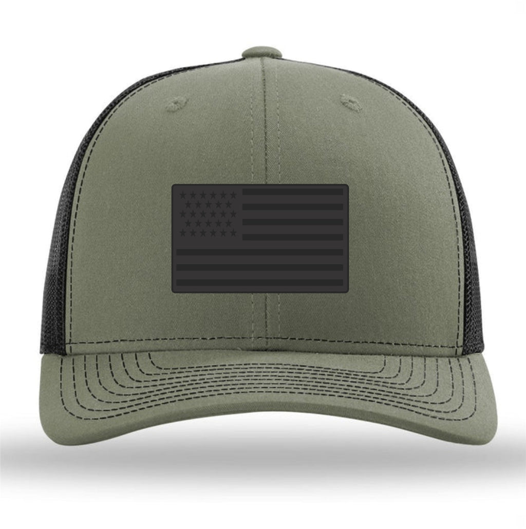 Freedom Blackout Flag Richardson 112 Patch Hat