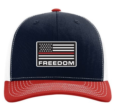 Freedom Fire Dept Flag Richardson 112 Patch Hat