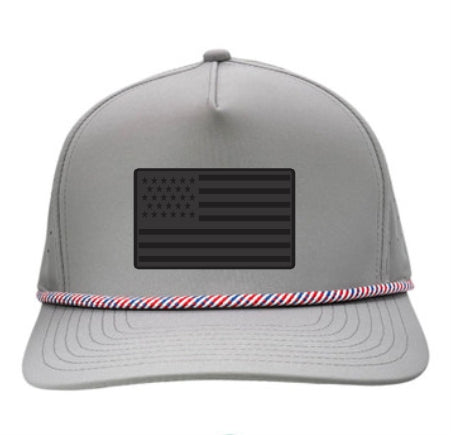Anyrope Freedom Blackout Flag Patch hat